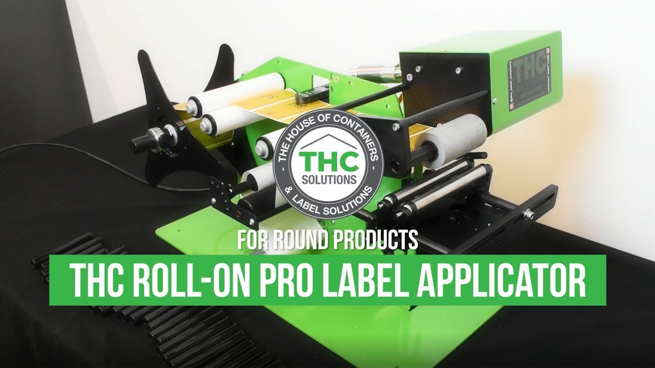 THC Roll-On Pro Label Applicator for JTubes, Pop Tops, and Glass Jar containers
