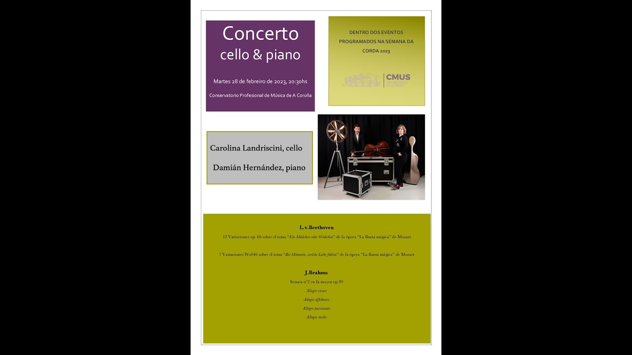 J.Brahms. Sonata op.99 en Fa mayor. Allegro vivace