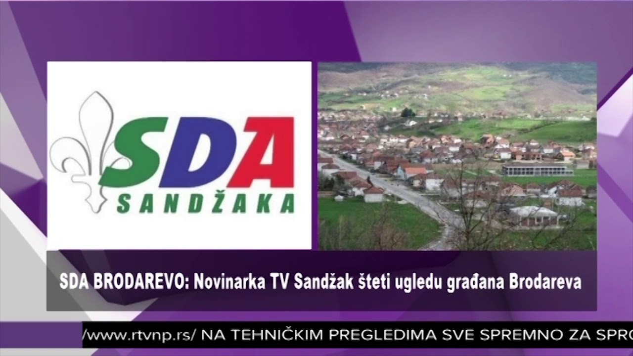 SDA Brodarevo: Novinarka TV Sandžak šteti građanima Brodareva