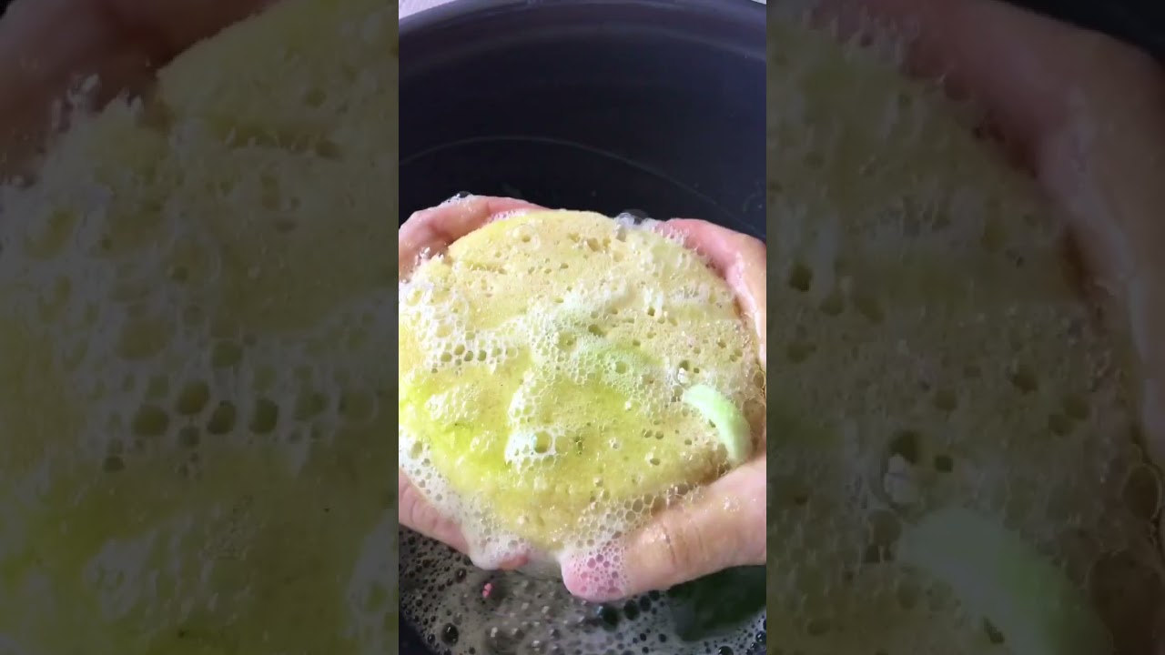 sünger sıkma videosu (rahatlatıcı) Kore Sünger 