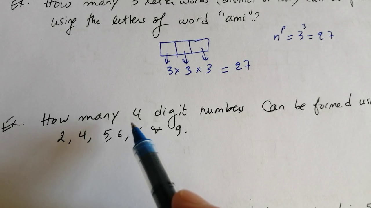 Grade 11 Scientific Counting (video 3) Arrangement with repetition