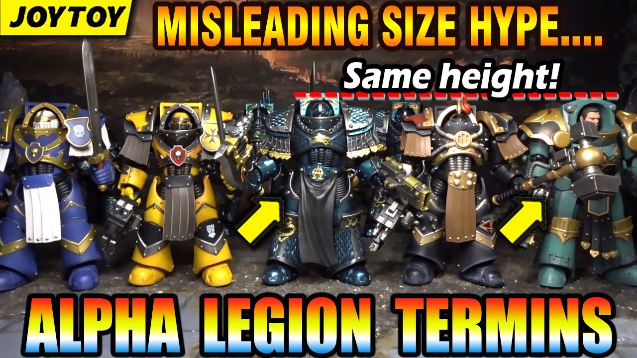 Misleading Size Hype?! JOYTOY Alpha Legion PRAETOR & TERMINATORS Warhammer action figures review