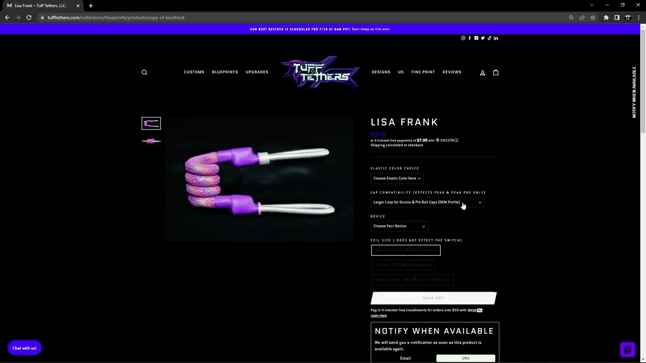 Ordering a Tether For Your Proxy!