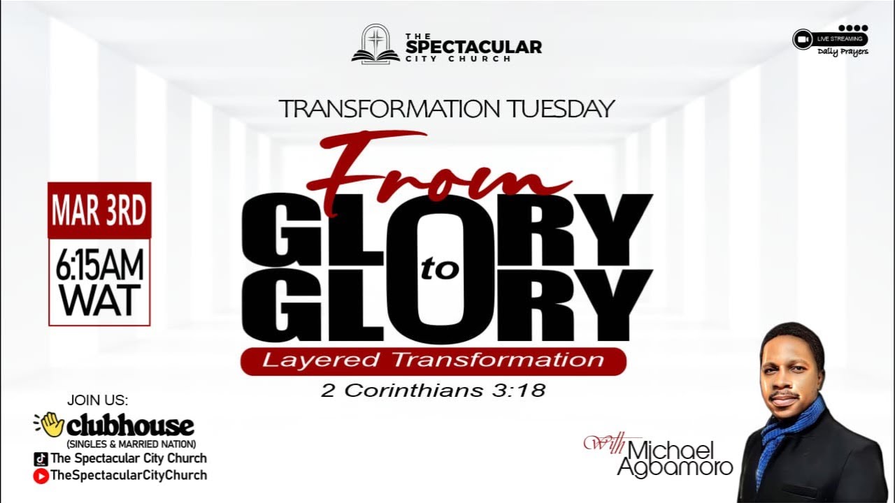 Daily Prayers: Starting Our Day with Jesus- Transformation Tuesday