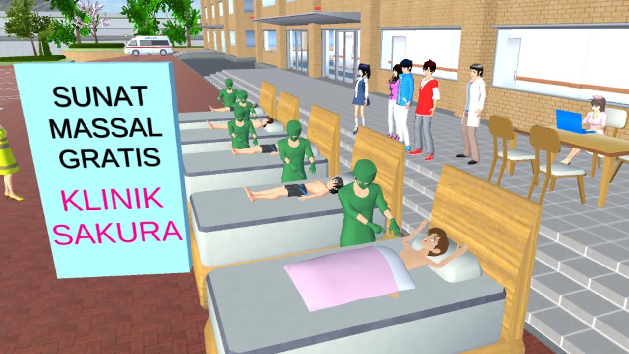 SUNAT MASAL GRATIS UNTUK ANAK YANG TIDAK MAMPU || Drama Sakura School Simulator