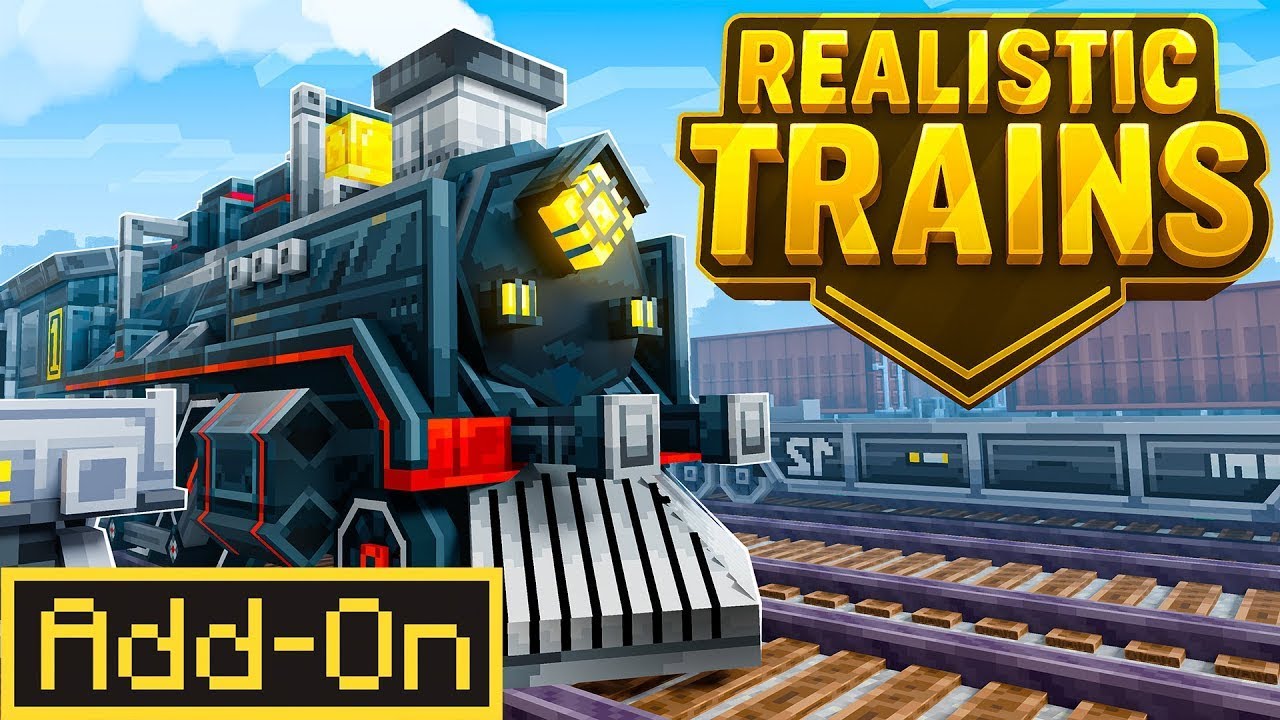 Realistic Trains Дополнение | Майнкрафт Рынок | Демонстрация
