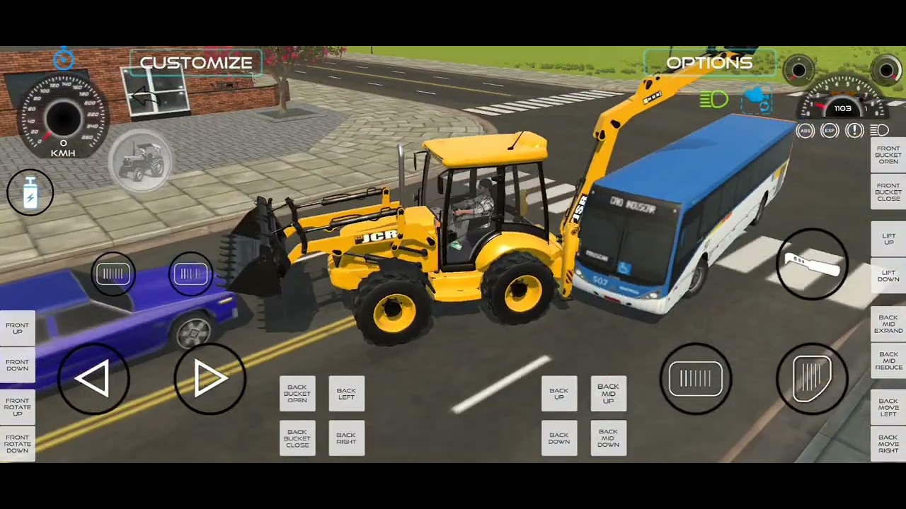 Drive JCB🚜 and Unloading Stone From Dumper Truck🚛 in Game🔥 #jcb #tractor #dumper #truck #gaming 