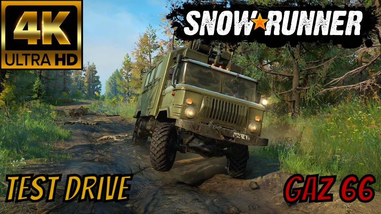 SnowRunner Mods GAZ 66 Test Drive 🔴4K 60fps🔴