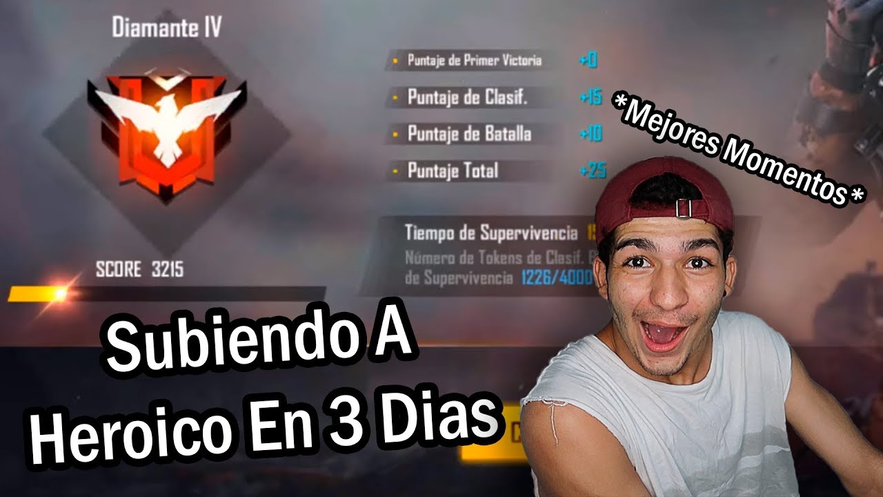 Subiendo A Heroico En 3 Días *Mejores Momentos* - Free Fire