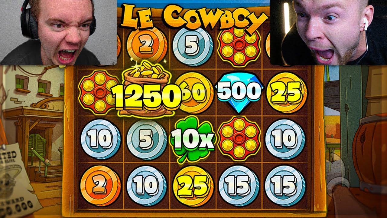 LE COWBOY SUPER RARE 5 SCATTER BONUS PAYS HUGE!