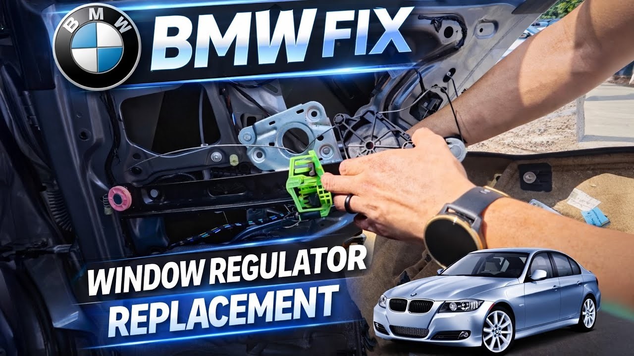 DIY BMW 328i Broken Window Regulator Swap - E90 E91 Models