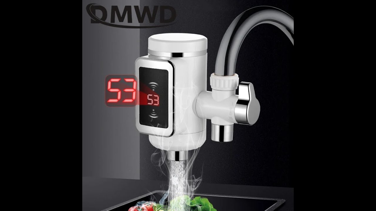 Dmwd cozinha aquecedor de água elétrico instantâneo torneira de água quente aquecedor de aquecimento