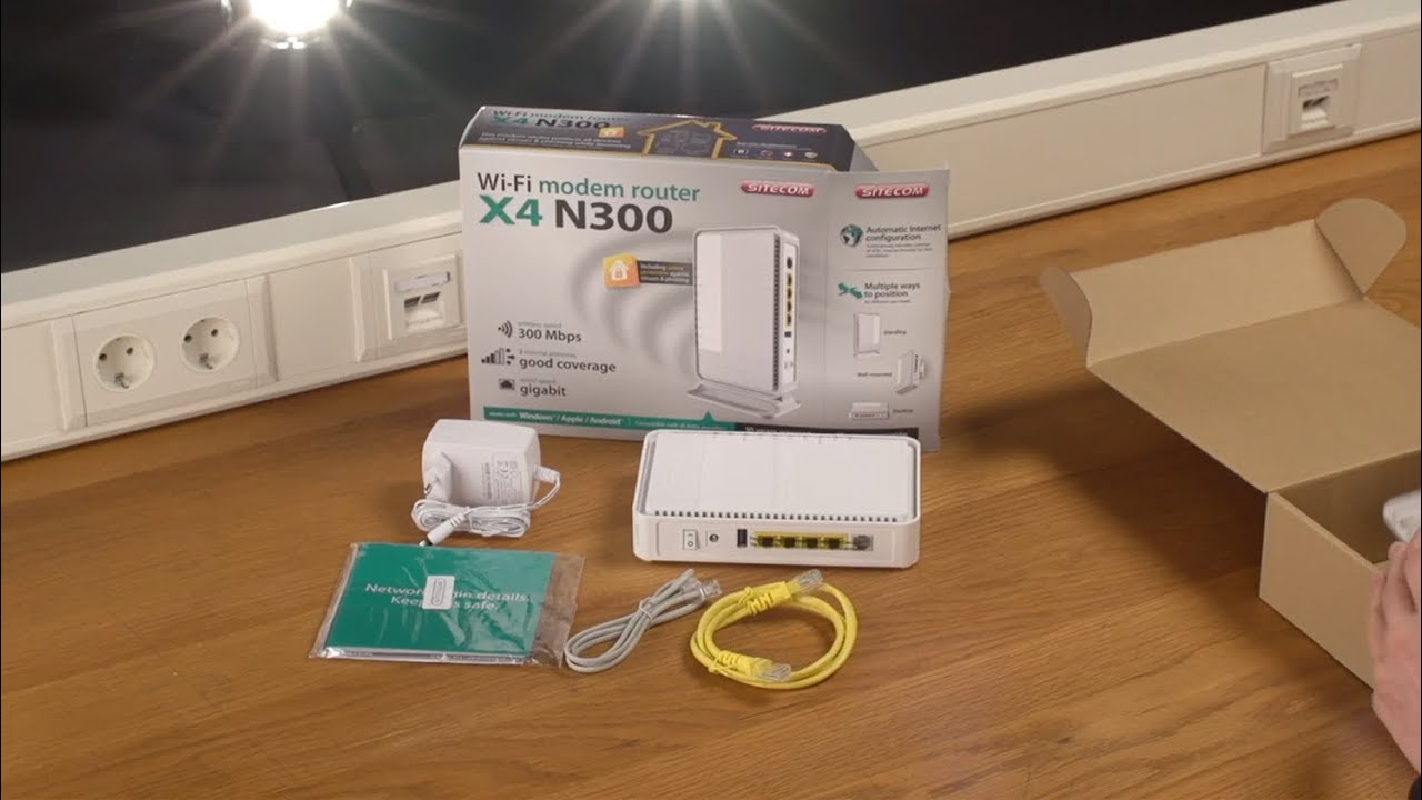 Unboxing e installazione di Sitecom WLM-4600 Wi-Fi Router X4 N300 - ITALIANO