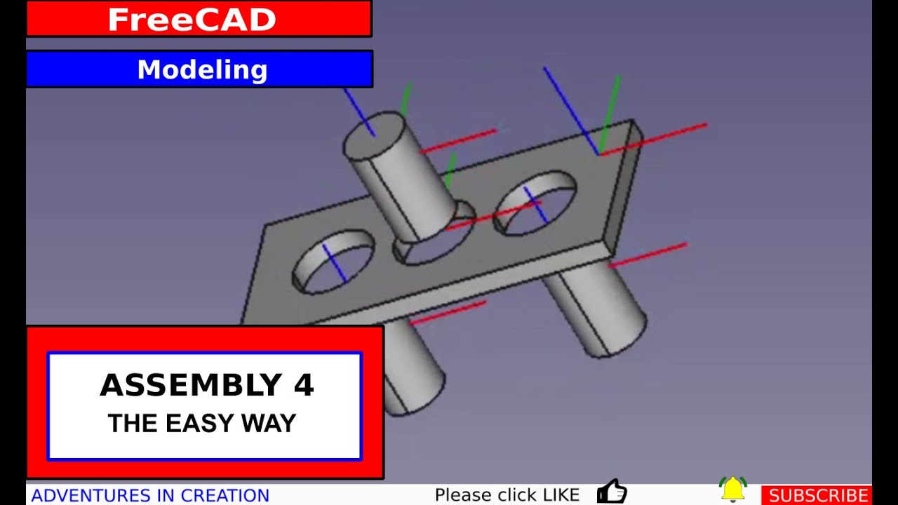 FreeCAD Assembly4 и анимация — простой способ