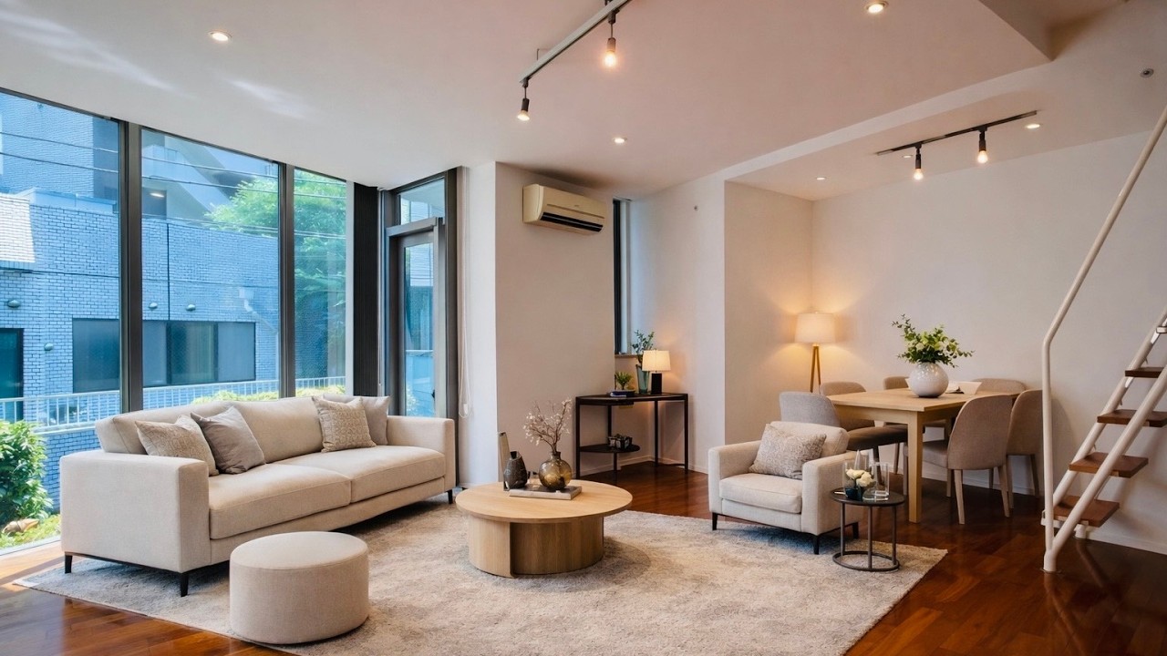 Небольшая квартира в Токио, наполненная естественным светом | Тур по квартире в Японии【35,58 м²】