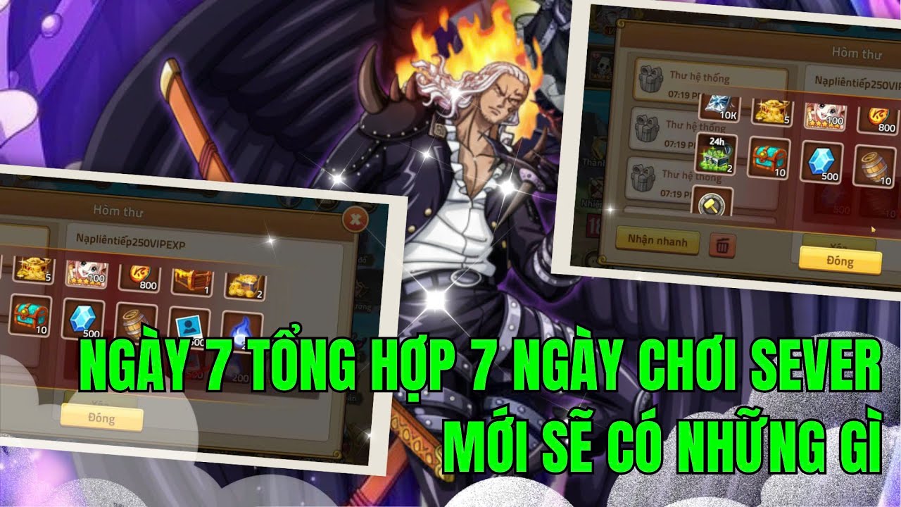 HUYỀN THOẠI HẢI TẶC - NGÀY 7 TỔNG HỢP 7 NGÀY CHƠI SEVER MỚI | CÁCH TĂNG SỨC MẠNH TƯỚNG