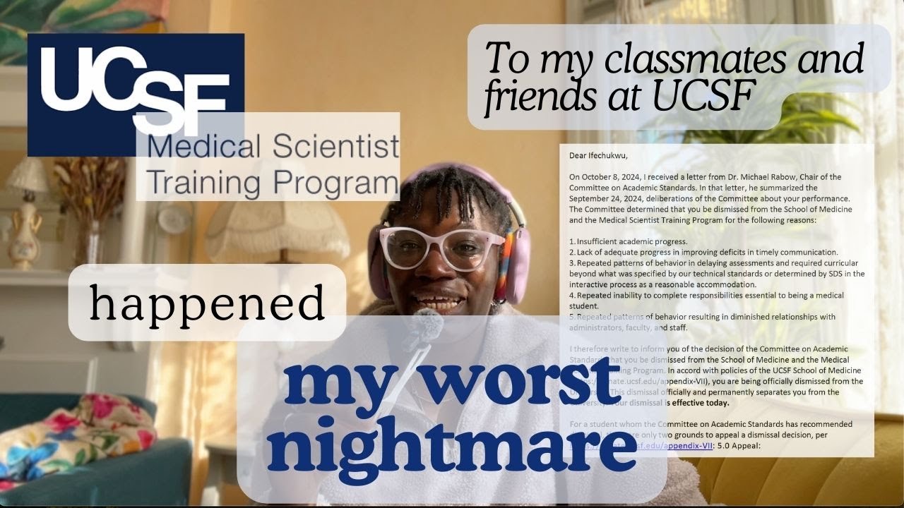 I was dismissed from medical school at UCSF...liberal institutions are racist too #protectblackwomen