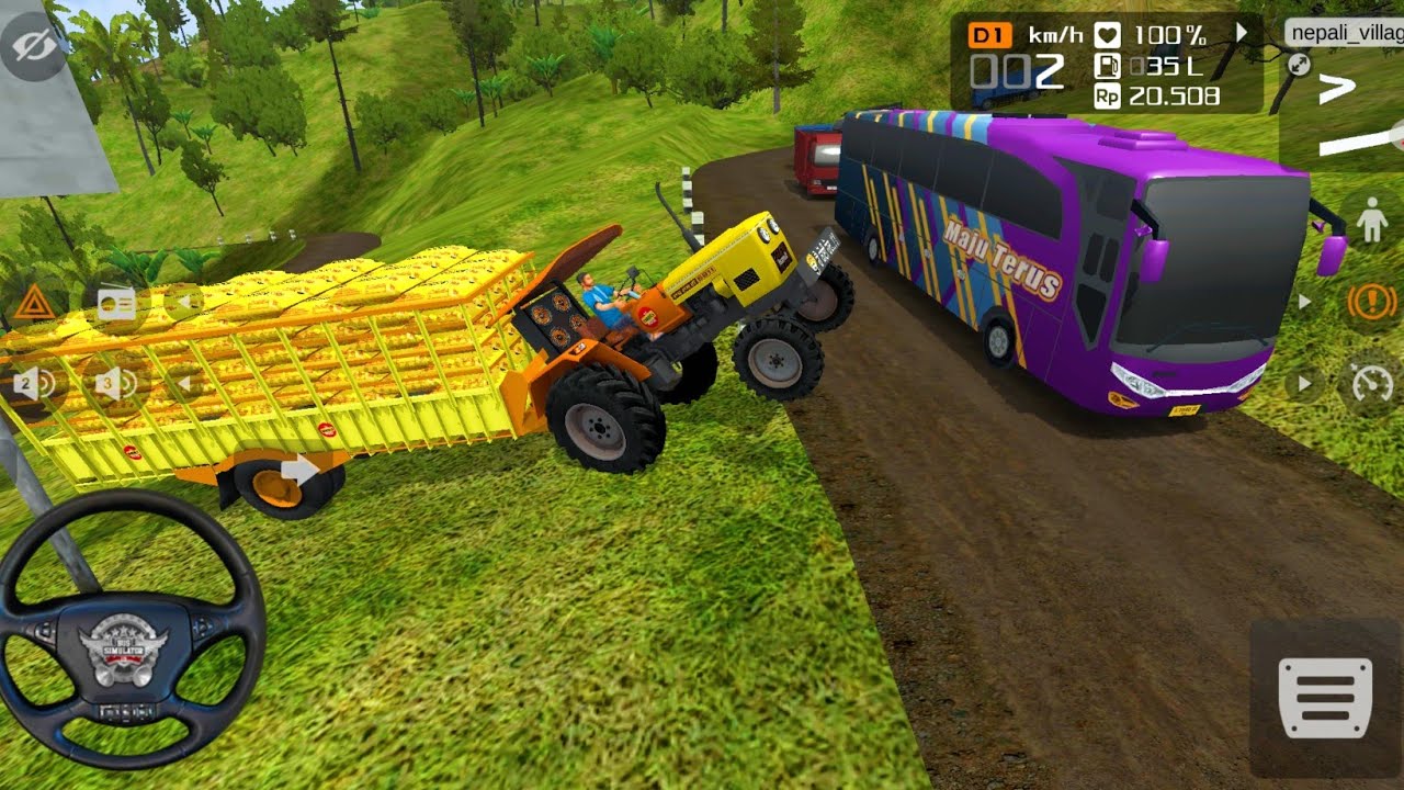 Hmt tractor in tralla with full loaded || #hmt5911 #tractor #modified #tralla 