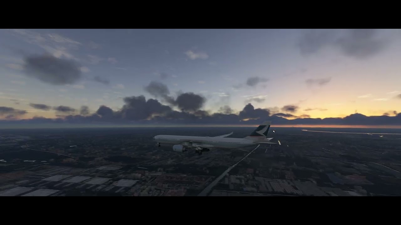 Aerosoft/Toliss A340-600 Approach and Landing Shanghai China with REPLAY mode