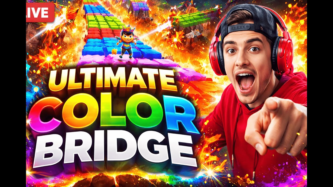 Brainrot Ultimate Color Bridge CHALLENGE DAY1 🌈🔥 | Roblox Live #shorts #roblox