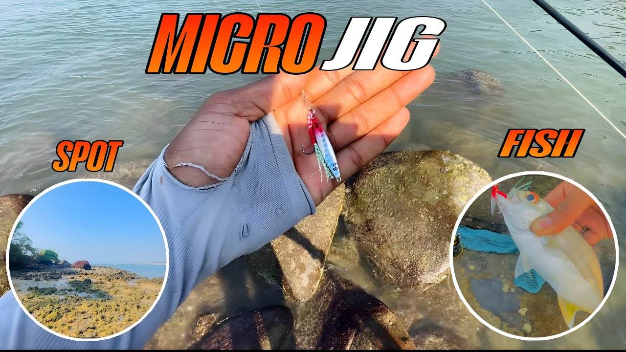 GOA BETUL FISHING | MICRO JIG 5 GRAM TREVALLY CATCH ON ULTRALIGHT SETUP 🔥