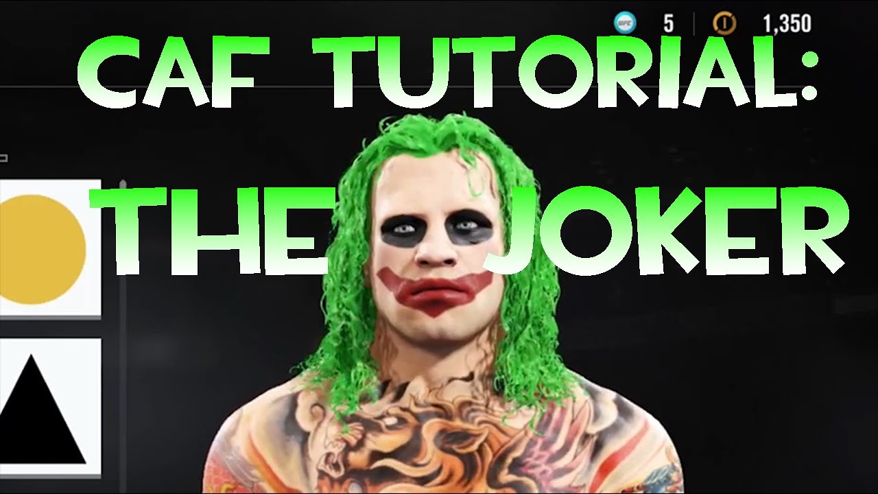 HOW TO MAKE THE JOKER IN UFC4 // CAF Tutorial of 