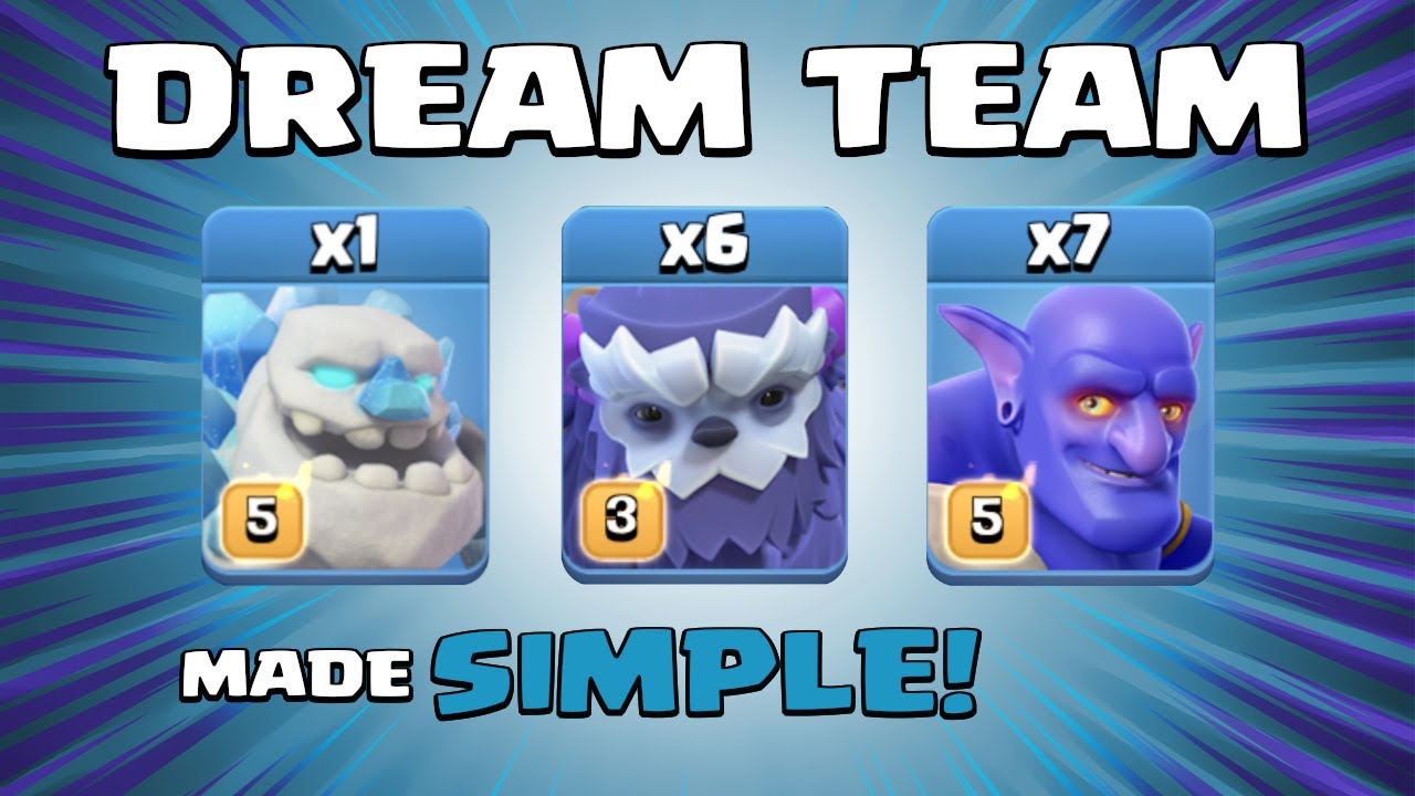 DREAM TEAM = EASY 3 STAR ATTACK!!! BEST TH13 Attack Strategies - Clash of Clans