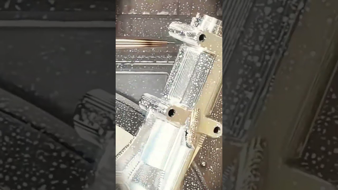 The process of cleaning iron and carving it with sophisticated machines 