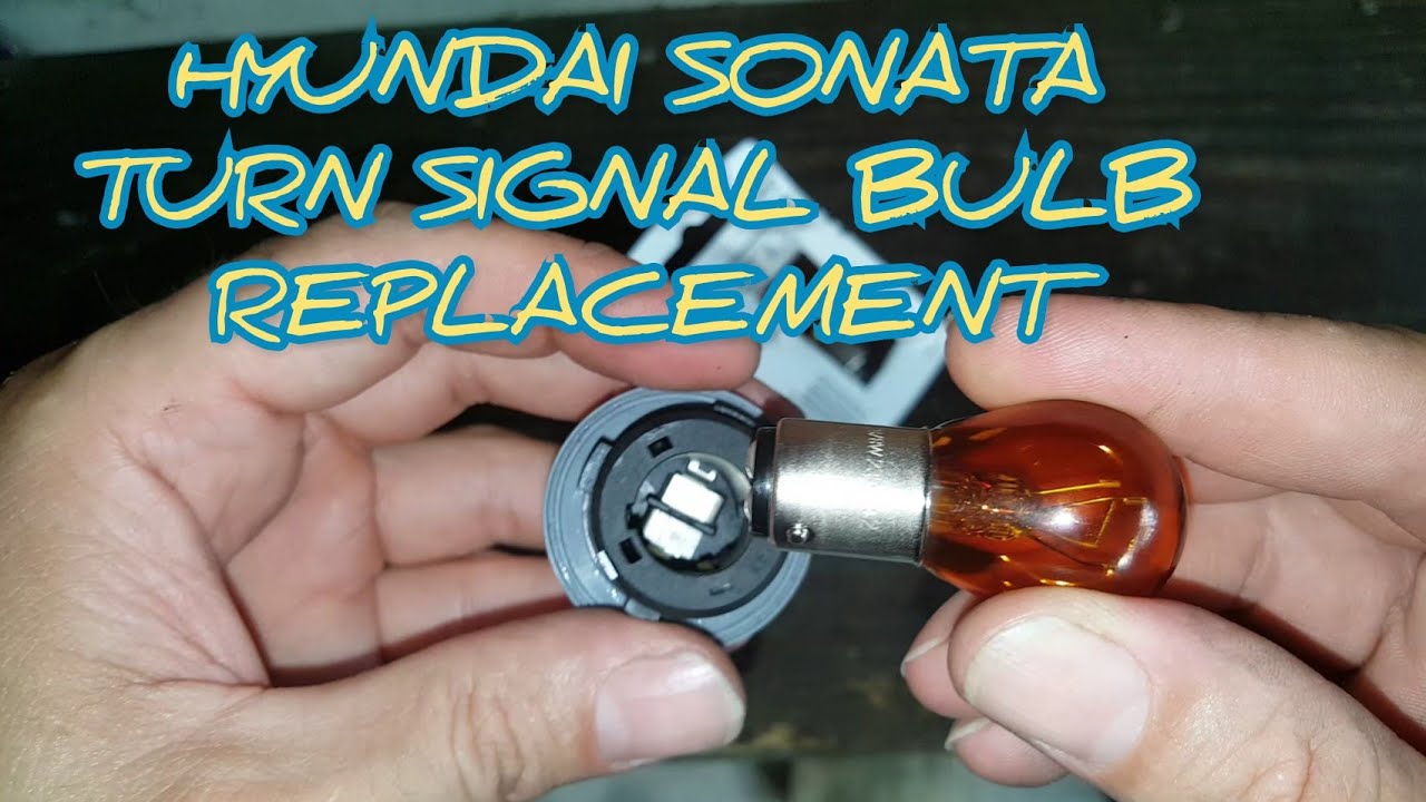 How to replace the front turn signal/blinker bulb on 2013 Hyundai Sonata