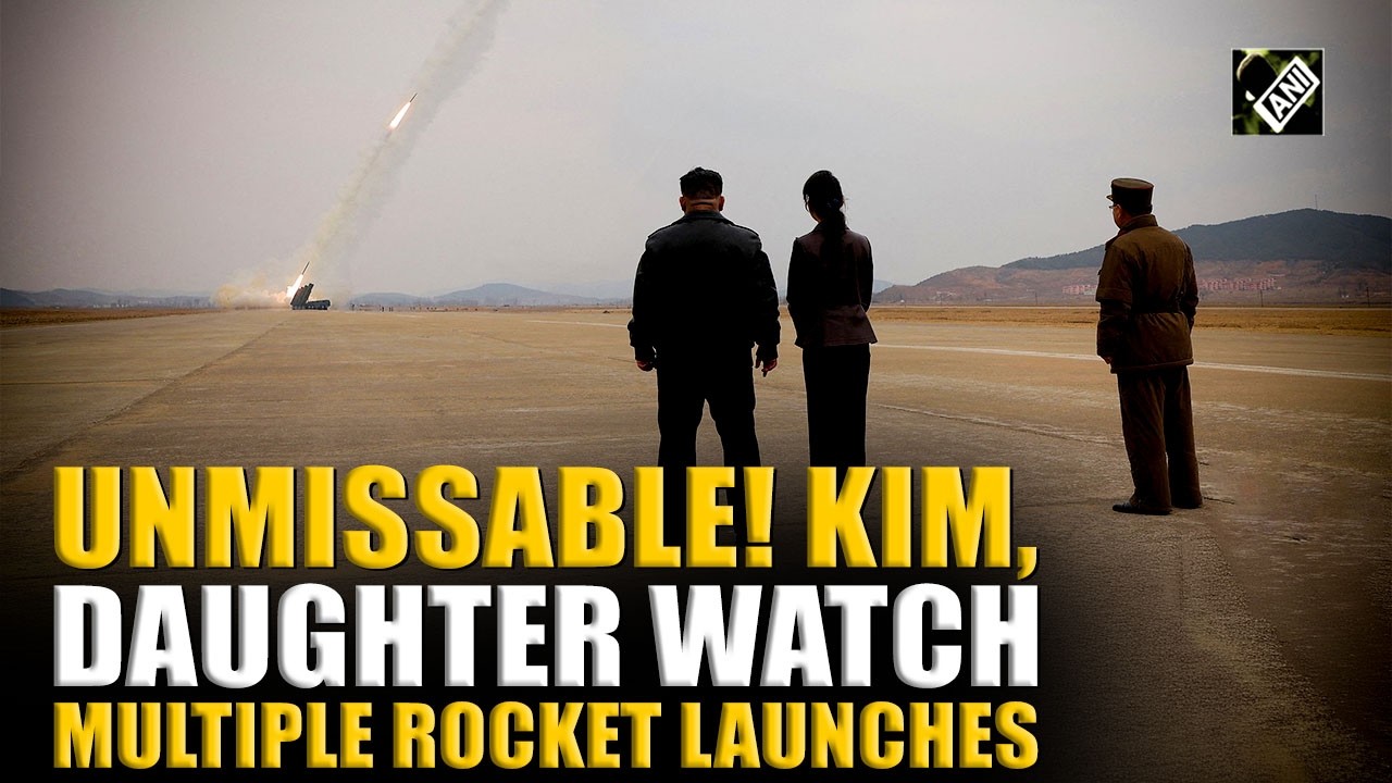 UNMISSABLE! Kim Jong Un with daughter watches multiple rocket launches after US-South Korea drills
