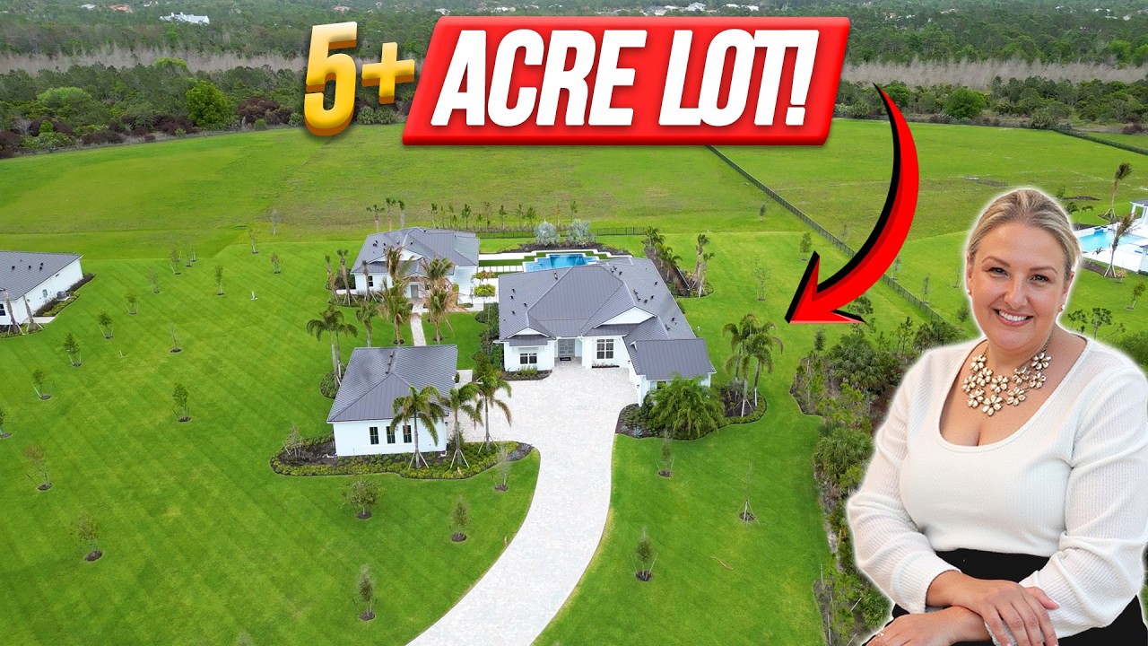 Tour this Super RARE JUPITER FLORIDA NEW LUXURY HOME on Massive Lot | Pool Home with 7 car garage