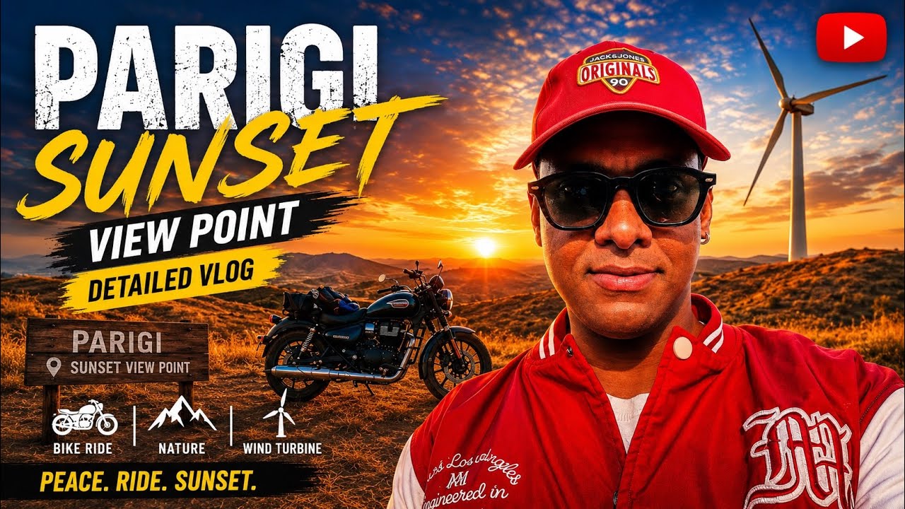 Sunset View point | The best Sunset view point near Hyderabad | Parigi