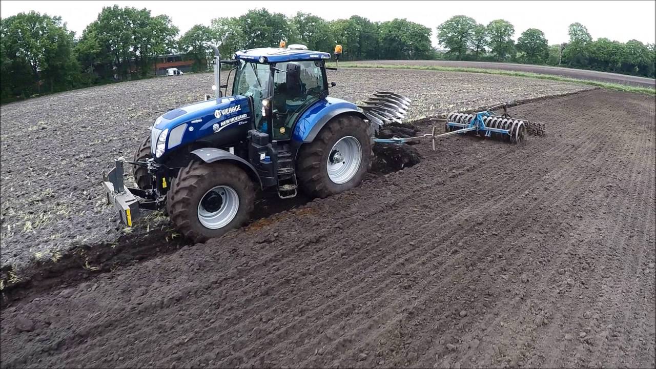 Wehage Lohnunternehmen am Pflügen (GoPro)
