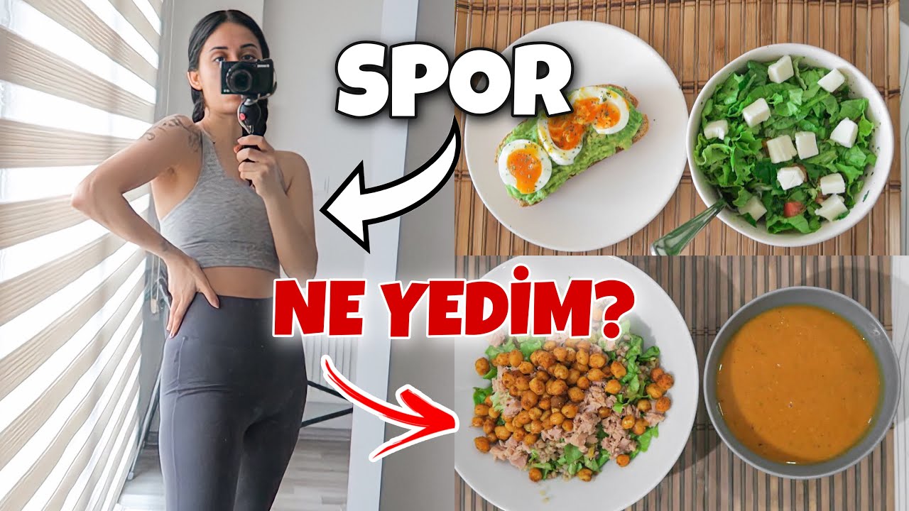 VLOG: EVDE SPOR, 3 GÜNLÜK SAĞLIKLI BESLENME RUTİNİM