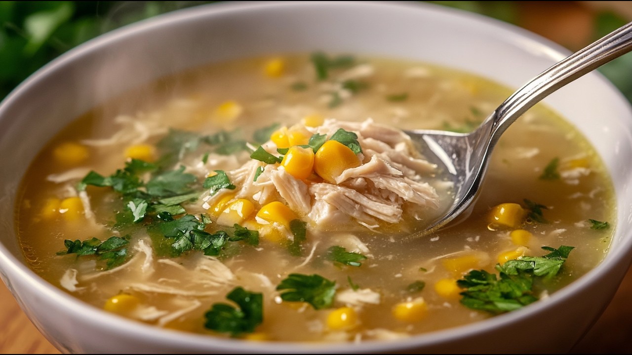 Я готовлю этот куриный суп с кукурузой каждую неделю и быстро сбрасываю вес!