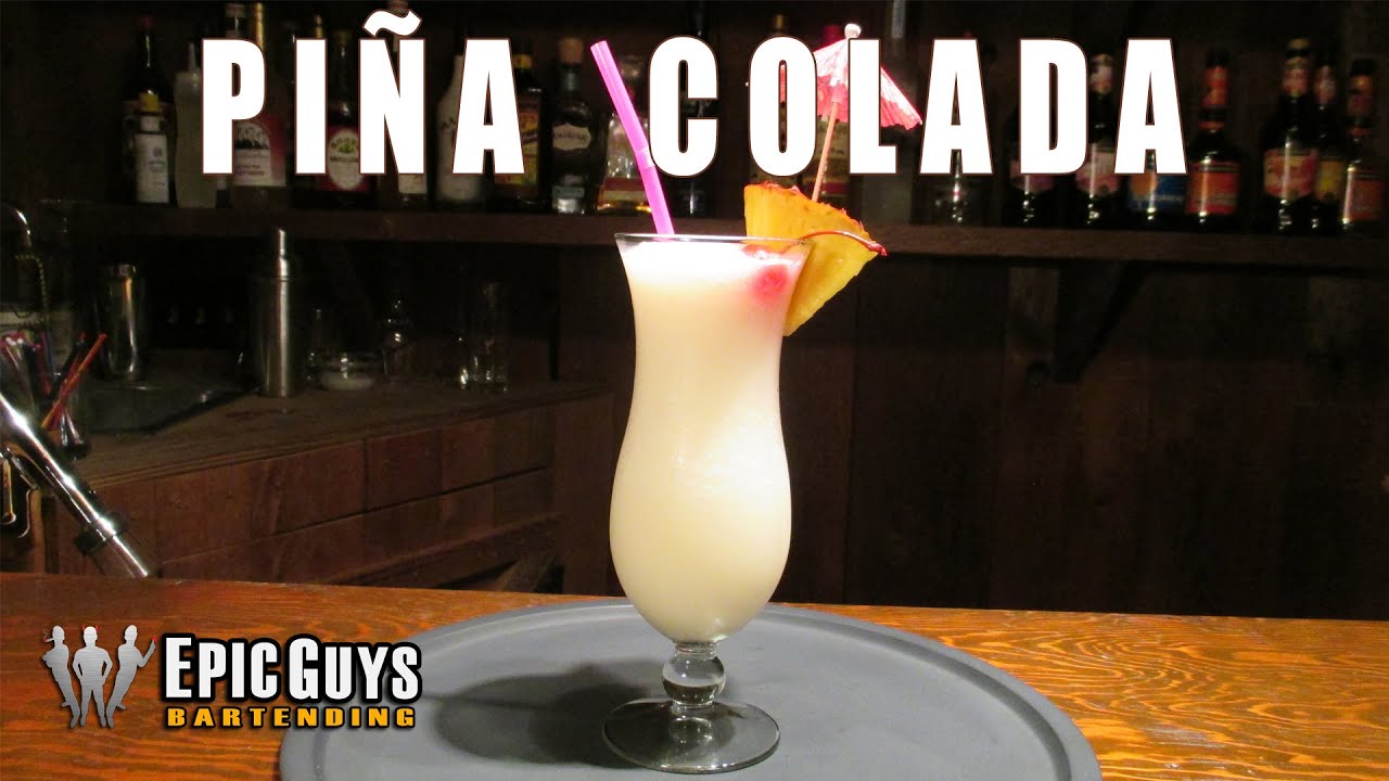 How To Make A Pi&ntilde;a Colada Cocktail | Epic Guys Bartending