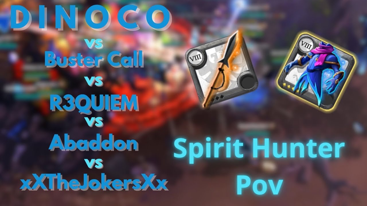 Spirit Hunter Pov | Albion Online ZvZ | D I N O C O vs MUSH vs Abaddon vs R3QUIEM vs xXTheJokersXx