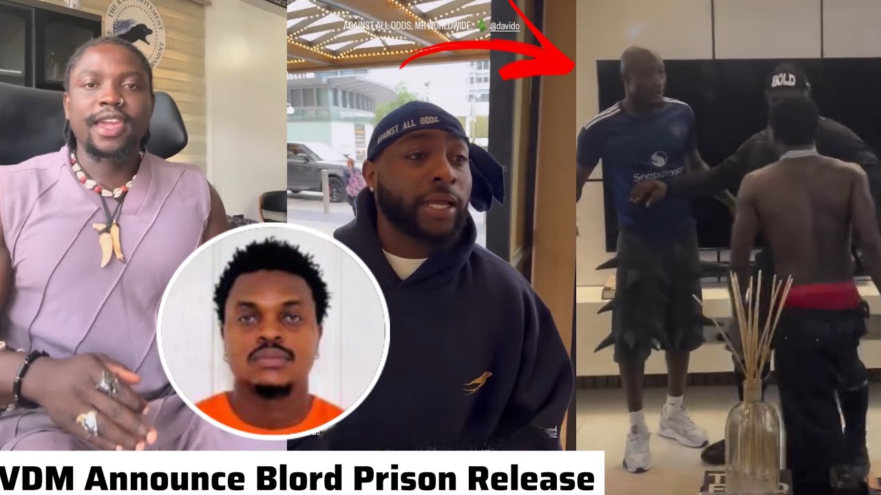 Verydarkman объявляет об освобождении Blord из тюрьмы, а Davido реагирует на боксерский поединок ...