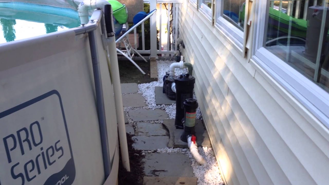 Major mods to my summer escapes, new filter system, chlorinator, pump, clean up around pool