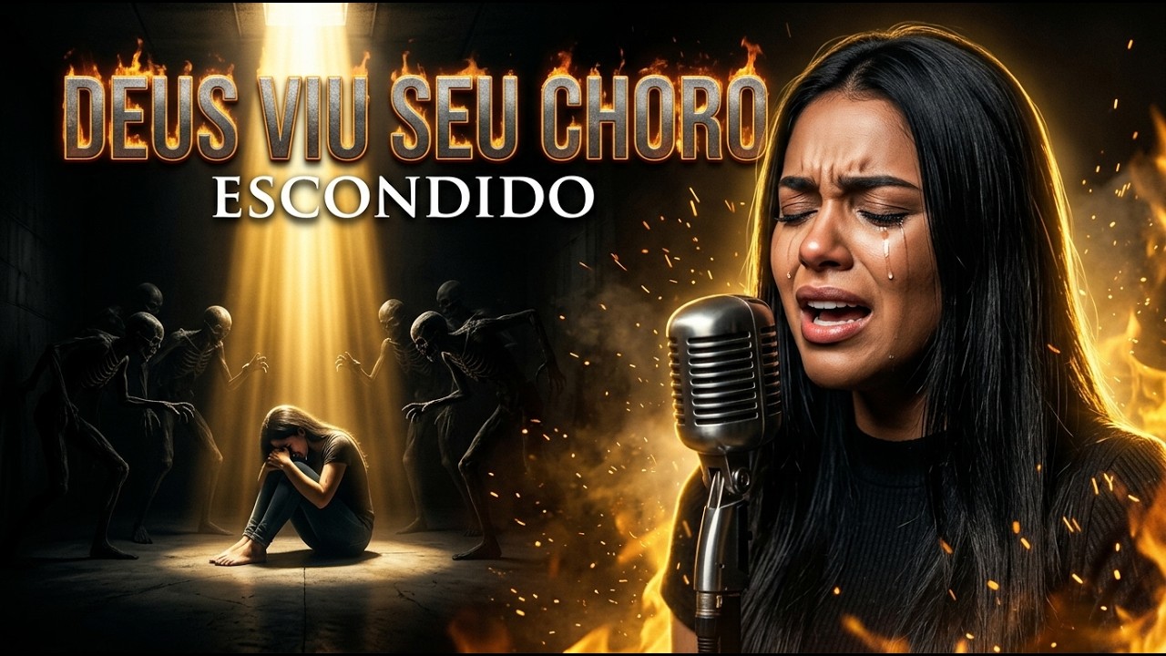 NINGUÉM VÊ SEU CHORO ESCONDIDO... Mas Deus Contou Cada Lágrima | Louvor Dark Gospel