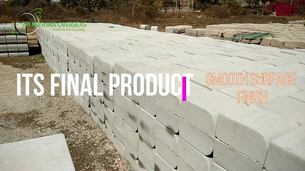 How to Make Paver Blocks | Concrete Tiles | Kerbstone Making Machine | Plastic Paver Mould?