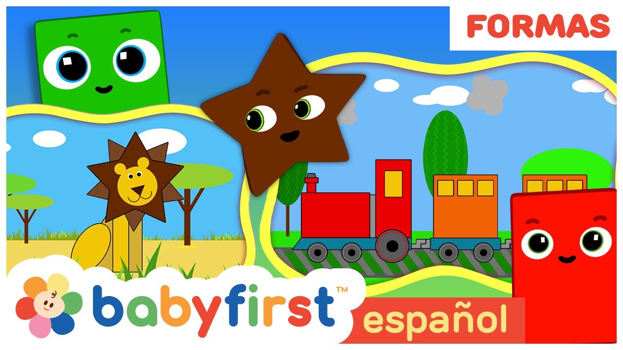 ¡Aprende Formas Geométricas con Tren, León y Helicóptero | Escuela de Figuras para Niños | BabyFirst