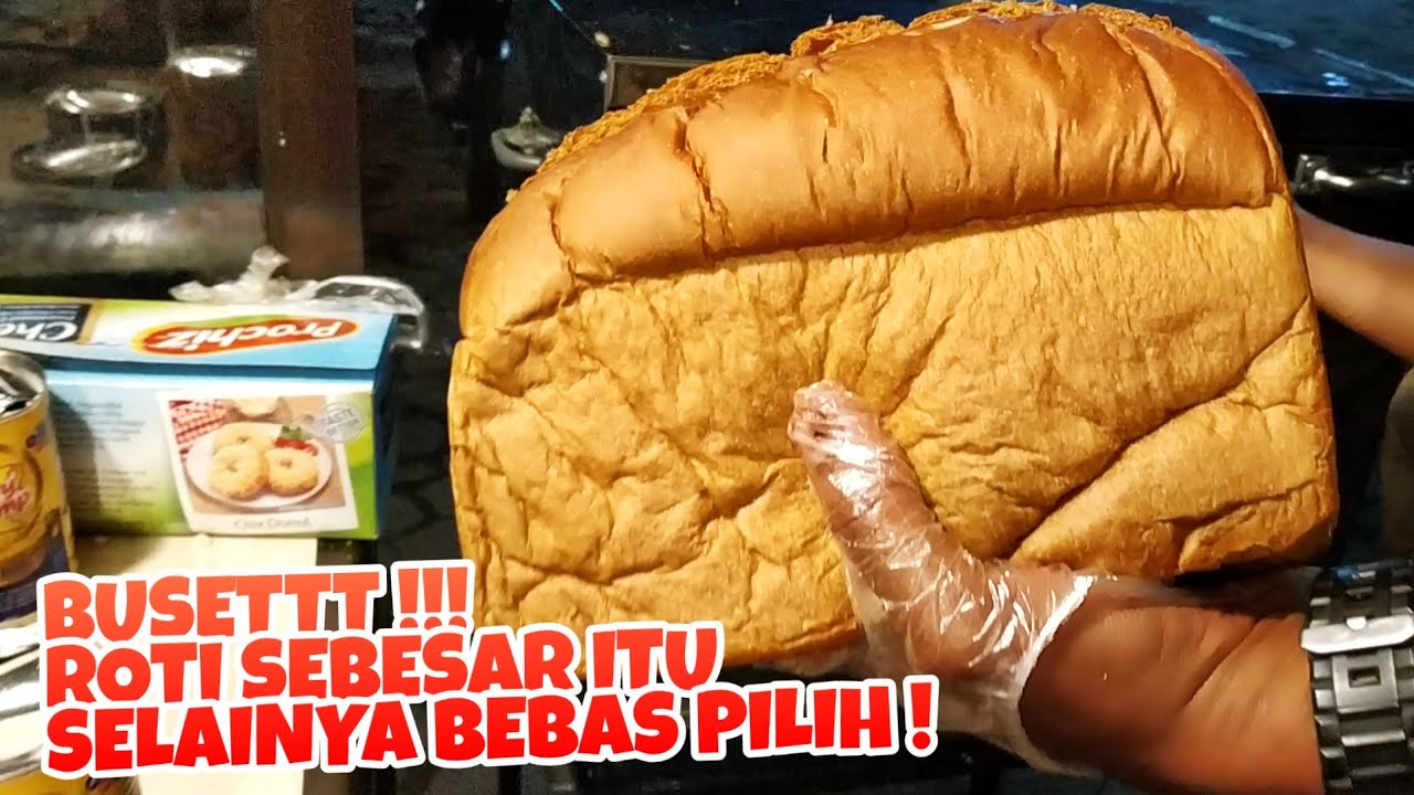 BUSET !!! ROTINYA BESAR & SELAI BEBAS PILIH ! - Indonesian Street Food - Kuliner Jambi