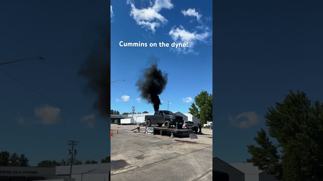 Cummins puts on a smoke show #cummins