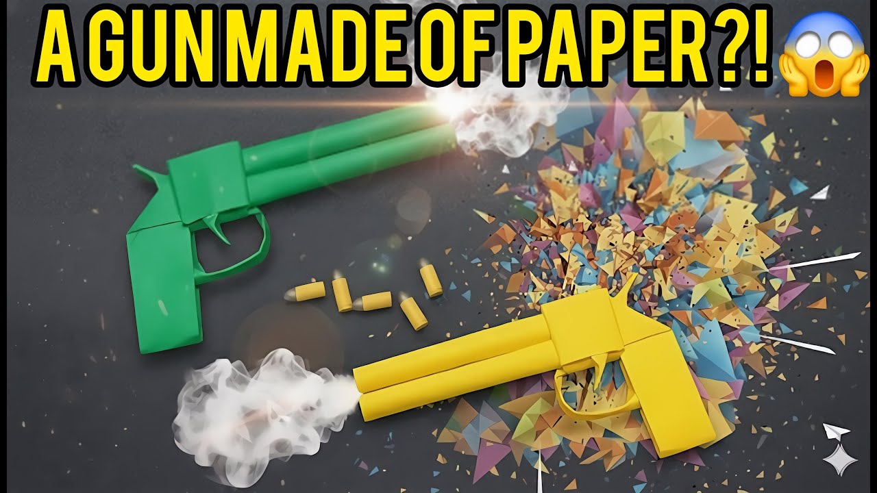 How to Make an Origami Gun 🔥 | Single & Double Barrel Paper Gun