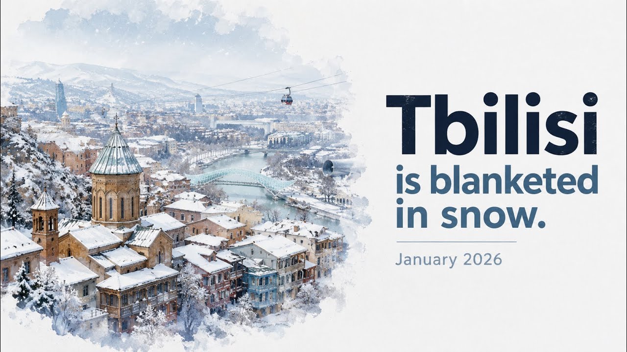 Tbilisi under the snow. January 2026. The city through the eyes of a runner. Vake, Vera, Sololaki ✨🤩
