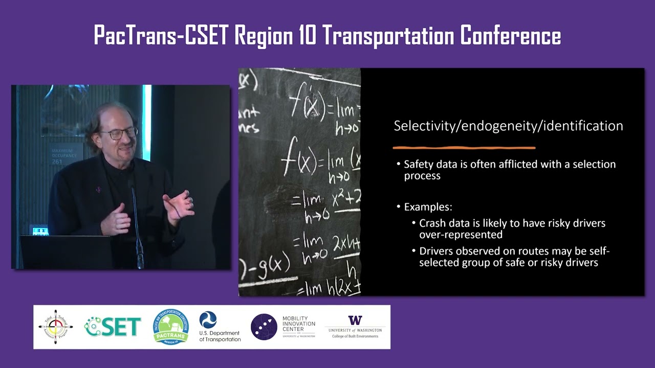 2023 PacTrans Region 10 Transportation Conference: Plenary talk with Fred Mannering