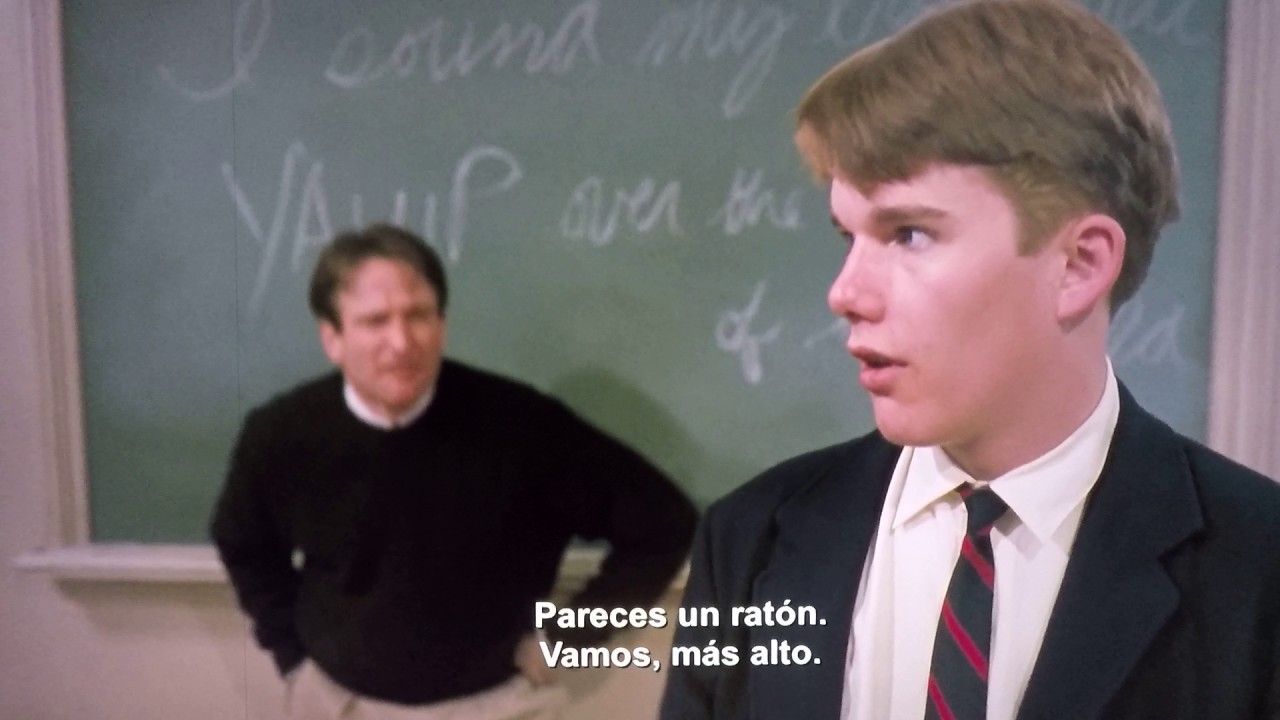 La sociedad de los poetas muertos (escena profesor)