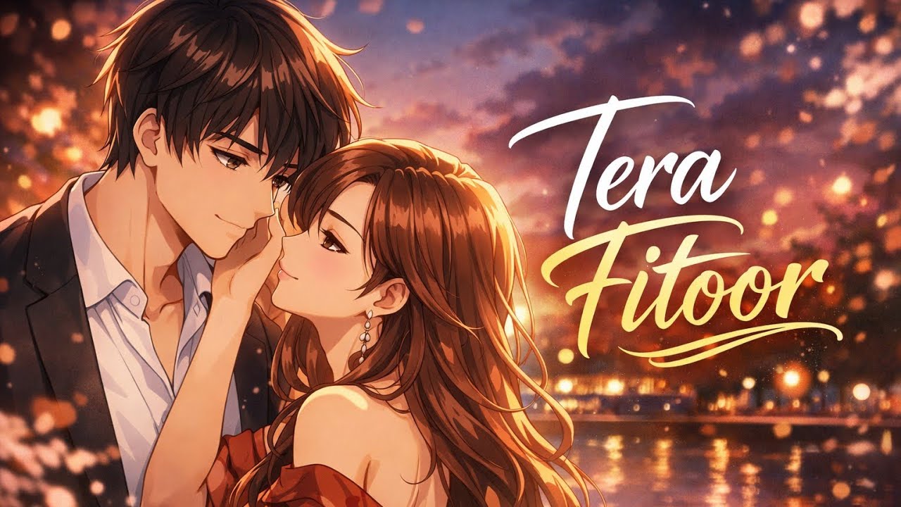 Tera Fitoor Instrumental | Beautiful Love Story Anime Version