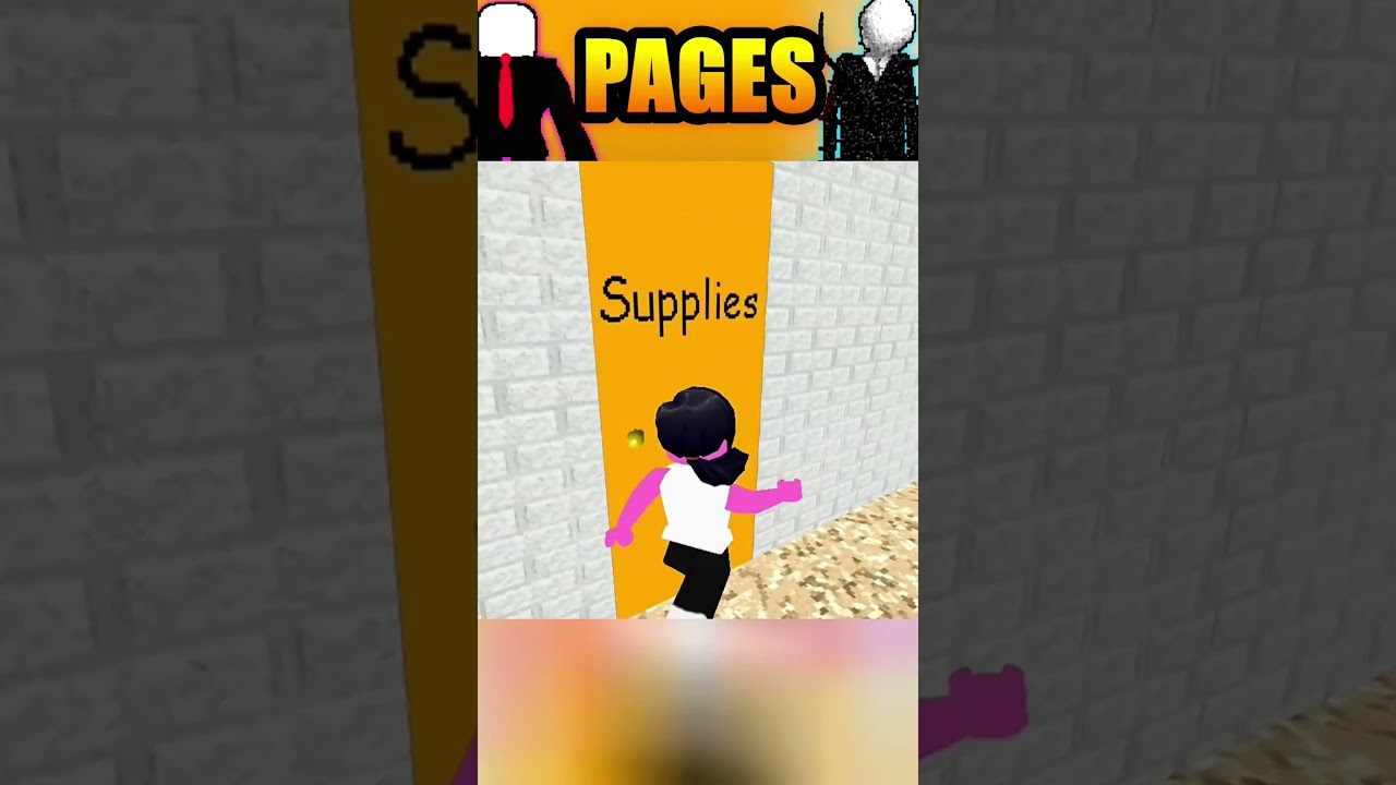 SLENDERMAN BUT IN BALDI'S BASICS #roblox #baldisbasicsplus #tips #halloween